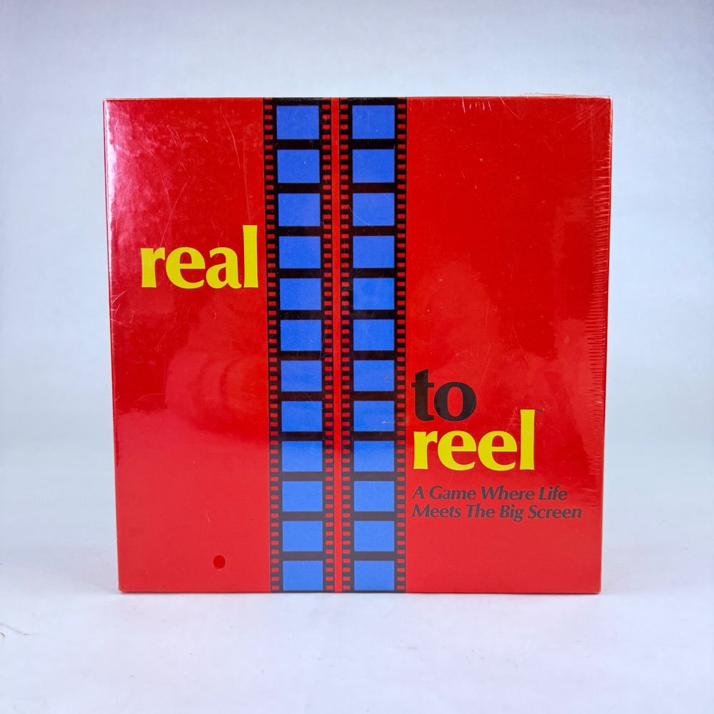Real to Reel Movie Trivia Board Game 1989 Vintage New Sealed Bronnenkant Corp
